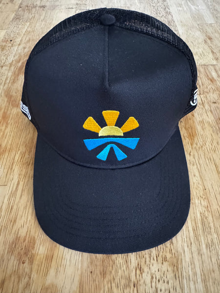 Black Freshy Baseball Cap Side Profile - Adjustable Back Strap Detail