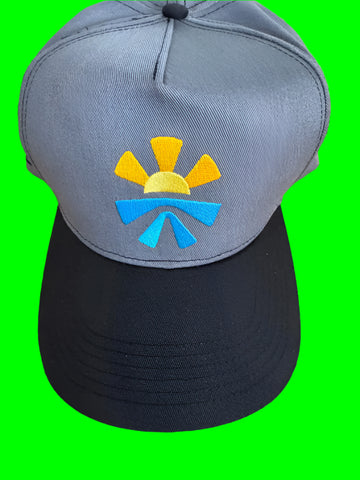 Main: Freshy Baseball Cap in grey - 100% cotton sustainable preloved headwear
