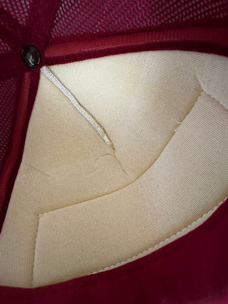 Embroidered baseball cap logo detail durable water resistant vintage design