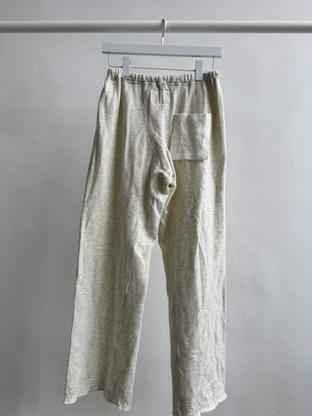 You The Brave grey sweatpants back view showing fit and design