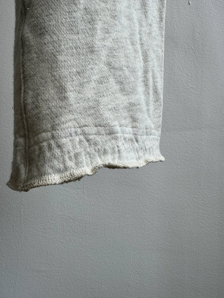 You The Brave grey sweatpants hem detail showing quality craftsmanship