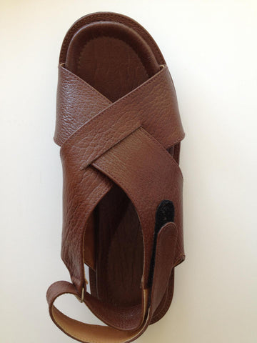 PaulNile Mens Brown Sandals