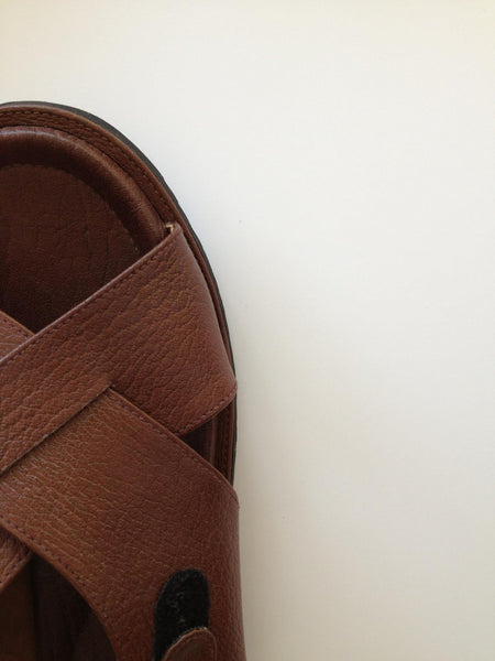 PaulNile Mens Brown Sandals