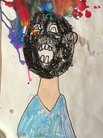 Ball Head Portrait By Child Artist