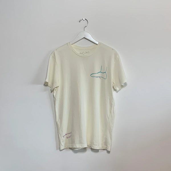 KURT KOBIN - Kurt Was Here Determined Kurt Off White Graphic Tee