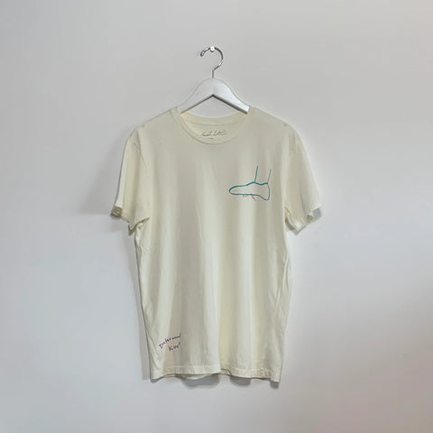 KURT KOBIN - Kurt Was Here Determined Kurt Off White Graphic Tee