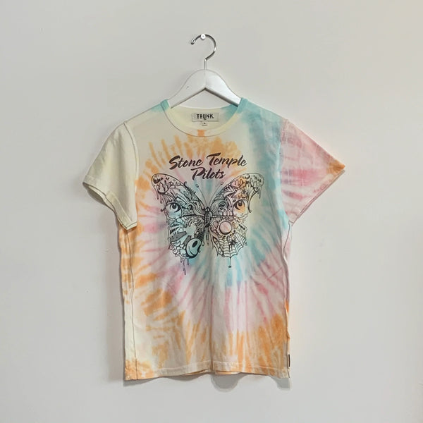 TRUNK LTD Stone Temple Pilots STP vintage band t-shirt in tie dye rainbow colors