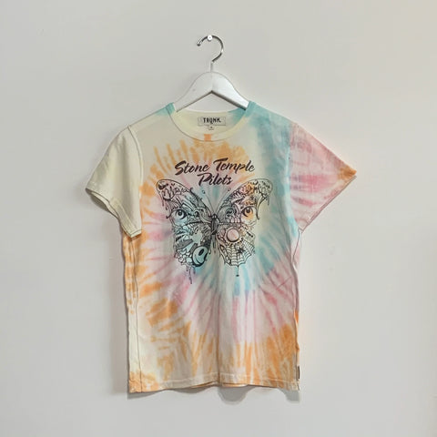 TRUNK LTD Stone Temple Pilots STP vintage band t-shirt in tie dye rainbow colors